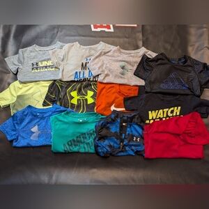 2T Boys Shirt Bundle Under Armor Nike Adidas